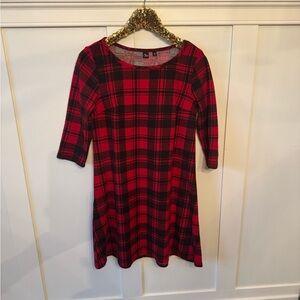 Au Fond ModCloth Plaid Holiday/Christmas Dress Buffalo